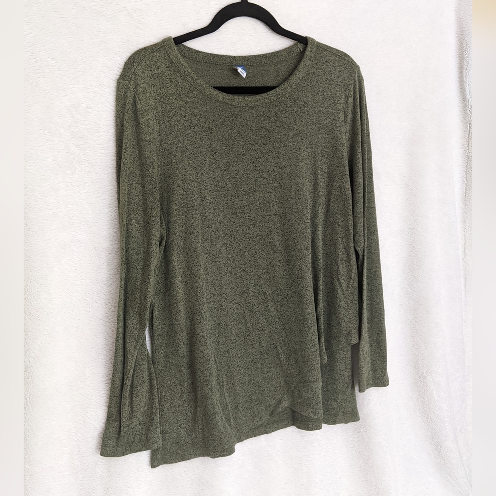 Old Navy Maternity Sz Large Sweater, Heathered Olive Green, Nursing Friendly